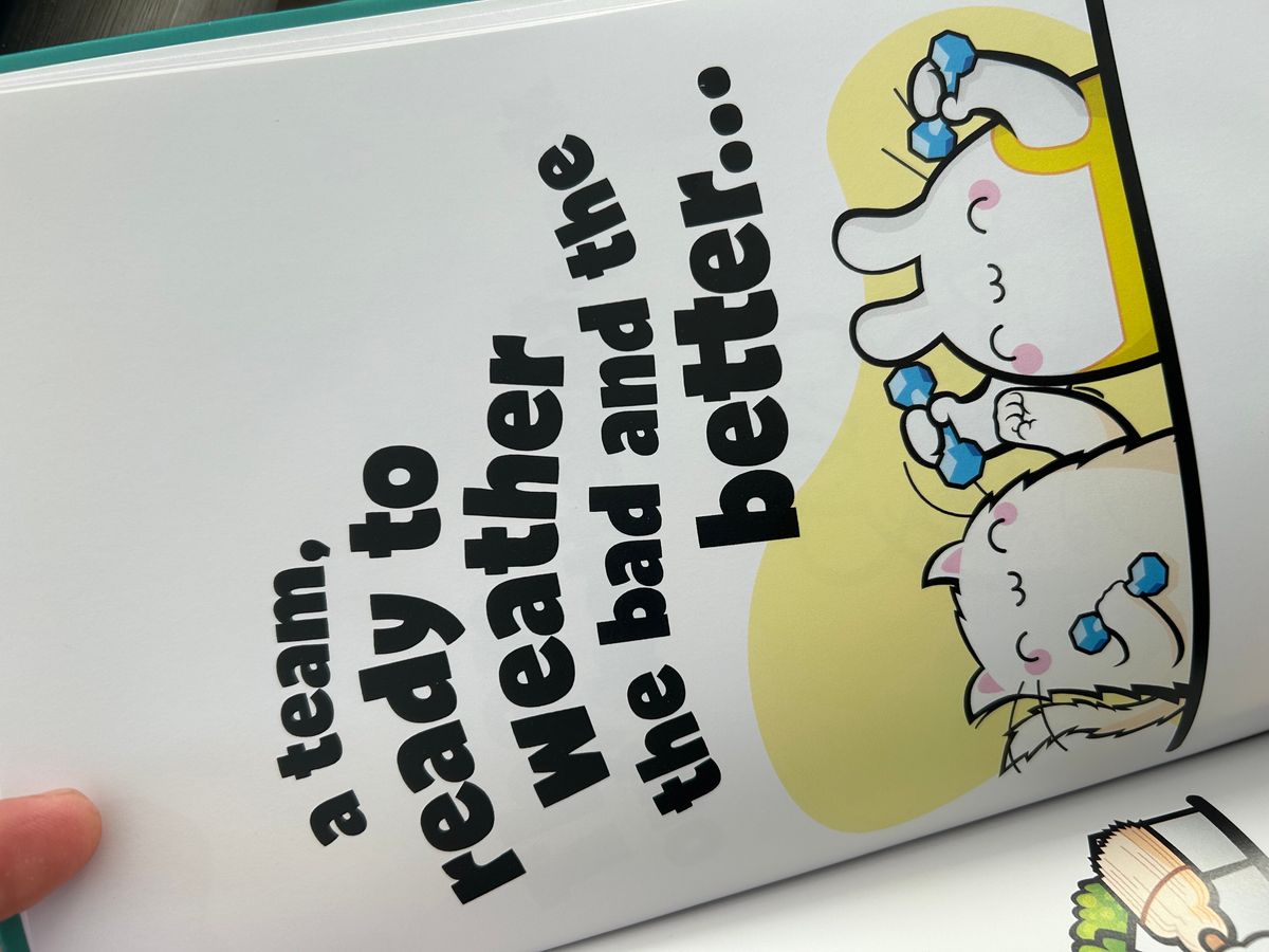 FRENS characters teamwork