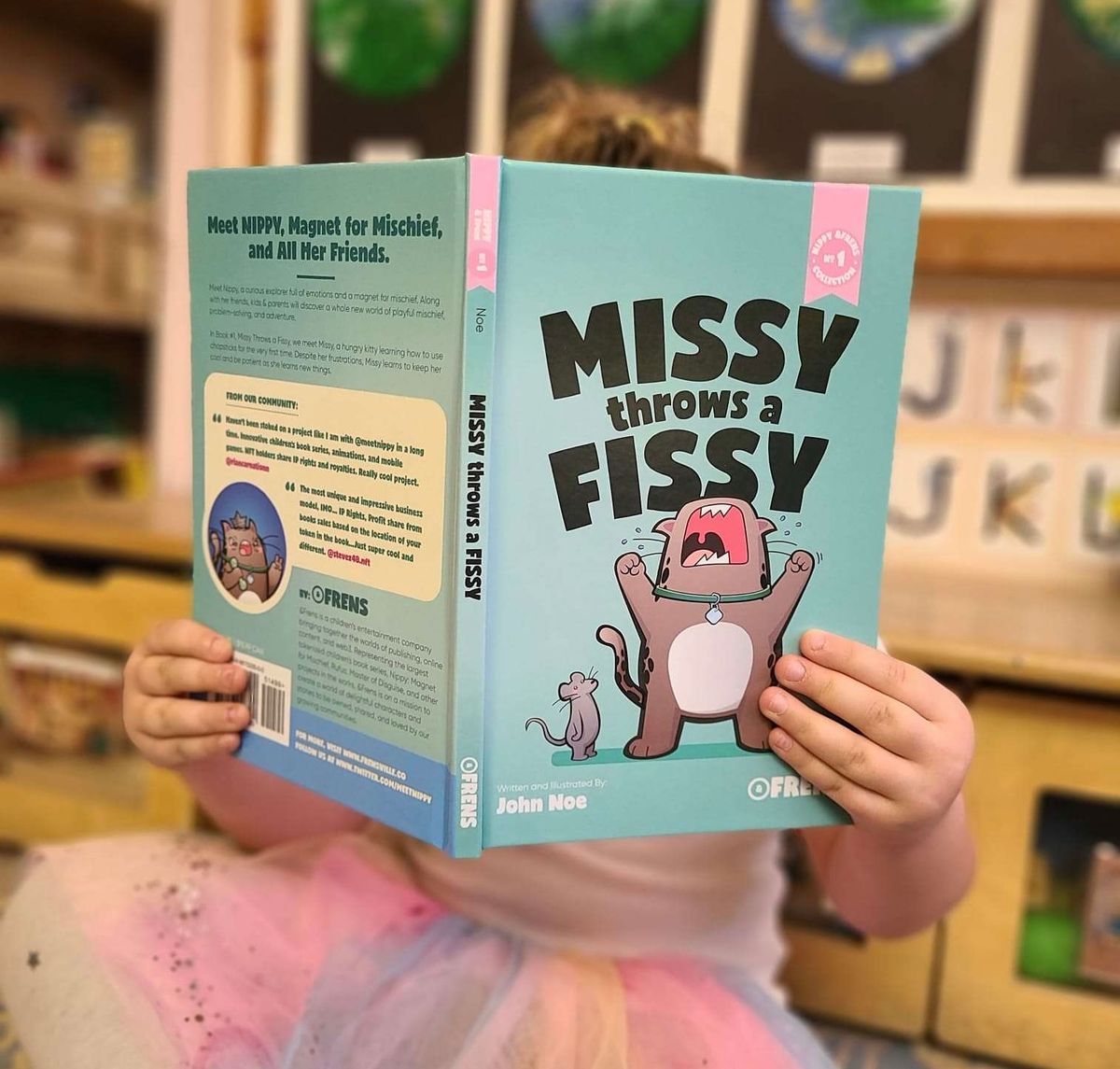 Child reading Missy Throws a Fissy